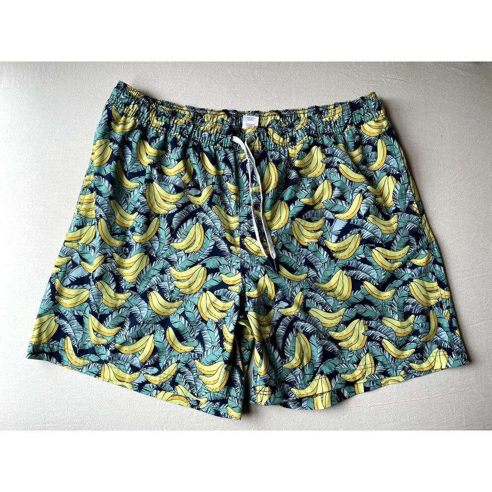 Banana Swim Trunks Size XXL Resort Mens Lined Swim Outdoors‎ Pockets 7.5" inseam